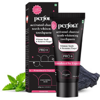 Perfora Activated Charcoal Whitening Toothpaste 100 gms | Enamel Safe Teeth Whitening Toothpaste for Men & Women | Removes Coffee, Tobacco & Wine Stains | SLS Free | Watermelon Mint