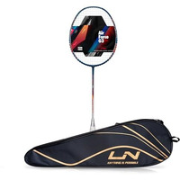 Li-ning Air-Force 78 G3 Carbon Fibre Strung Badminton Racket with Full Cover (78g, Navy/Silver/Orange)