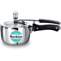 Hawkins 1.5 Litre Triply Stainless Steel Pressure Cooker, Inner Lid Induction Cooker, Silver (HSST15)