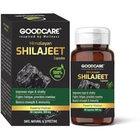 GOODCARE (A Baidyanath Brand) 100% Pure Himalayan Shilajit/Shilajeet Capsules - Boosts strength, stamina & immunity I Improves Vigor & Vitality - 60 Capsules