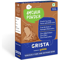 CRISTA Amchur Powder for Cooking & Seasoning | Mango Powder | Sun Dried | Zero added Colours, Fillers, Additives & Preservatives | Farm Fresh | Off-white | 100 gms