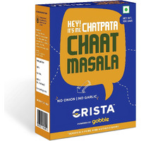 CRISTA Chatpata Chaat Masala | Premium Spices & Herbs Blend | Tangy | Vegan | No Onion | No Garlic | No Added Sugar | Trans Fat Free | Zero added Colours, Fillers, Additives & Preservatives | 100 gms