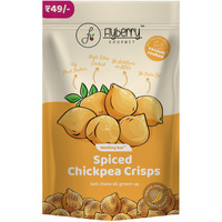 Flyberry Gourmet Chickpea Crisps 50g, Vacuum Cooked - with 10g Plant Protein, No Palm Oil, Less than 6% Rice Bran Oil, Healthy Snacking with High Fibre Content, No Added Preservatives