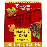 Chaayos Masala Tea - Premium Chai Patti with 100% Natural Spices - 300g [150 Cups] | Masala Chai Patti | Chai Masala | Assam Tea