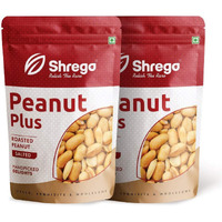 SHREGO Peanut Plus Roasted Peanut Salted 360G, Snack and Namkeen (2X180G Vacuum Packed)