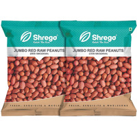 Shrego Jumbo Raw Peanut, Desi Singdana, Red Peanuts 700g (2x350g Vacuum Packed)