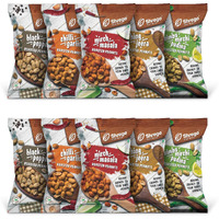 SHREGO Roasted Peanut Combo (Mirch Masala X 2, Chilli Garlic X 2, Black Pepper X 2, Nimbu Mirchi Pudina X 2, Hing Jeera X 2, 140G Each (Pack of 10)