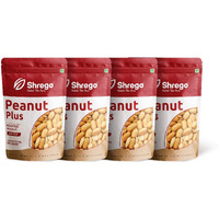 SHREGO Peanut Plus Roasted Peanut Salted 720G, Snacks and Namkeen (4X180G Vacuum Packed)