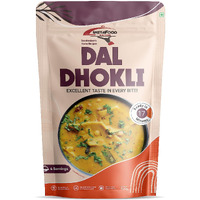 INSTAFOOD Gujarati Dal Dhokli | Ready to Eat & Cook Meal | 3-4 Servings |Pack of 1 (200g)| After Cooking Gets 1.2KG to Serve | Zip Lock Packaging | Vegetarian Meal| Just Add Water and Cook