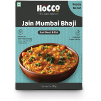 HOCCO Jain Bhaji Ready to Eat | Just Heat and Eat | Pure Veg Indian Food |Ready to Eat Meal | No Added Preservative& Colours | Meal Ready in 5 Minutes Serves 2,300g (Jain Bhaji)