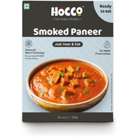 HOCCO Ready to Eat Smoked Paneer Sabji Pack of 1 | Just Heat & Eat Food | No Added Perservatives | Serves 2 People -300 gm (Smoked Paneer)