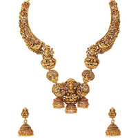 Yellow Chimes Jewellery Set for Women and Girls | Gold Plated Temple Jewellery Set Traditional | Accessories Jewellery for Women| Birthday Gift for girls and women Anniversary Gift for Wife