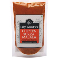 Lily Auntys Chicken Sukka Masala Powder | Quantity - 120g (Pack of 1) | Mangalorean Masala Powder Mix | Ideal for Prawns, Fish, Chicken, Clams, Seafood dishes | Ingredient Type: Vegetarian