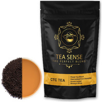 Tea Sense Premium Ctc Tea 200Grams Loose Leaf Assam Chai Tea With Darjeeling Whole Leaves Rich Flavour And Strengh 80 Cups+ Milk Tea Powder