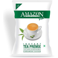 Amzn Premix Tea Powder Cardamom Plus Flavor 1 kg Pack for Machines