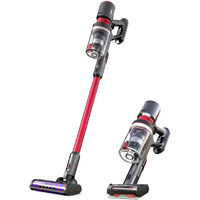 AGARO Supreme Cordless Stick Vacuum Cleaner,2In1 Handheld&Stick,400W Motor,25 Kpa Suction Power,3 Adjustable Suction Modes,Adjustable Head,Bagless Dry Vacumming,Red|Hepa Filter,0.5 litre,1 Count