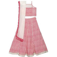 BIBA Girls PRINTED SHORT_KURTA KID(KWSWEET SPRING5924_PINK_5)