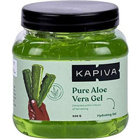 Kapiva Pure Aloe Vera Skin Gel 500g For Face & Hair | Hydrating, Moisturizing, Soothing Skin | Multipurpose Gel