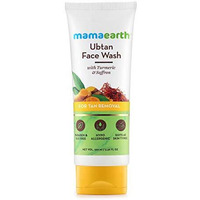 Mamaearth Ubtan Natural Face Wash for All Skin Type with Turmeric & Saffron for Tan removal and Skin brightning 100 ml - SLS & Paraben Free