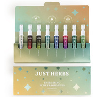 Just Herbs EDP Perfumes Trial Set of 8 x 3ml Long Lasting Pocket Perfume Fragrances for Men and Women (Fresh & Woody)