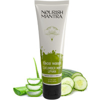 Nourish Mantra- Cucumber Mint Upvan Face Wash (100 ml) | Powered with Vitamin C, Cucumber and Niacinamide | Face Wash For All Skin Types | Paraben & SLSSLES Free (100 ml (Pack of 1), Cucumber Mint)