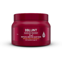 BBLUNT 7 in 1 Repair & Revive Hair Mask for Upto 100% Damage Repair - 250g| Addresses 7 Signs of Hair Damage | Enriched with Ceramides & Argan Oil