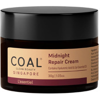 COAL Clean Beauty Midnight Repair Cream with Hyaluronic Acid & Lily Oil | Repairs & Renews Skin | Women | All Skin Types | 30g