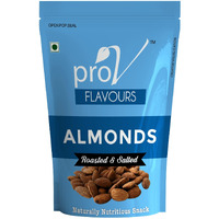 ProV Flavours - Almond Roasted & Salted 200 gm| Dry Fruits- Badam| Perfectly Roasted & Lightly Salted Nuts | Crunchy, Healthy & Delicious| Anywhere & Anytime Healthy Nuts| Almonds From California| Rich Source of Protein & Energy | Chef Sanjeev Kapoors Choice Brand