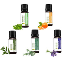 INDO BIO ORGANIC Essential Oils Combo Pack Lavender Rosemary Sweet Orange and Peppermint oil 5 Combo Kit Set 15ml Healthy Skin Face and Hair Care Aromatherapy Essential Oils (Pack of 5, 15ml each)