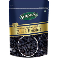 Happilo Premium Afghani Seedless Black Raisins 250 g | Kali Kishmish | Munakka Dry Fruits | Delicious & Healthy Snack