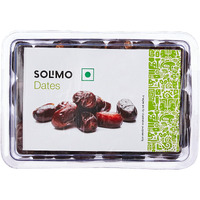 Amazon Brand - Solimo Fresh Dates 500 Gram | Khajur Dry Fruit | Natural Sweetener | No Preservatives Or Additives