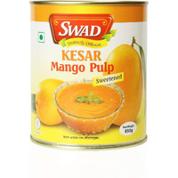 Swad Kesar Mango Pulp Sweetened, 850g