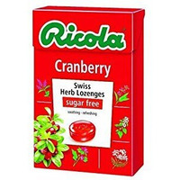 Ricola Cranberry Sugar Free Swiss Herb Drops, 40 G