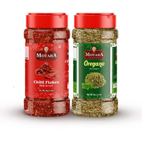 MOTABA Italian Pizza Chilli Flakes and Oregano Seasonings/Fresh and Natural Herbs and Seasonings/Hygienically Packed- Pack of 2, (50 gms  2 = 100 gms)