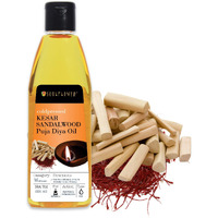 Soulflower Pooja Diya Oil for Festival, Hawan, Spiritual Puja | Lamp Oil, Spiritual Fragrance, Smokeless Deepam Oil, Decoration | Saffron (Kesar) and Sandalwood (Chandan), 225ml