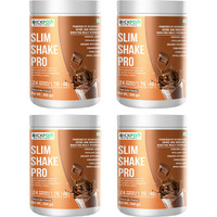 Sickpol Nutrition Slim Shake Pro Protein Powder-Meal Replacement Shake For Weight Control & Management-Sugar Free,Healthy,(7g Protien 4G fiber 24 Vitamins&Minerals) For Men & Women (Chocolate 4 Pack)