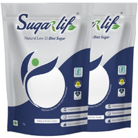 Sugarlif LOW GI Diet Sugar- Orignal Product of Dr. C K Nandagopalan - Diabetic Friendly Herbal Cane Sugar-Free From Chemicals, Artificial Sweetener Substitute Low Glycemic Index (1 Kg) - (Pack of 2)