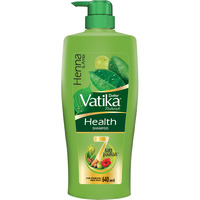 Dabur Vatika Health Shampoo - 640ml | With 7 natural ingredients | For Smooth, Shiny & Nourished Hair | Repairs Hair damage, Controls Frizz | For All Hair Types | Goodness of Henna & Amla