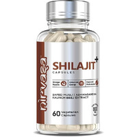 Nirvasa Pure Shilajit Capsules with Safed Musli, Ashwagandha, Kaunch Beej for Good Health/ 800mg/ 60 Capsules