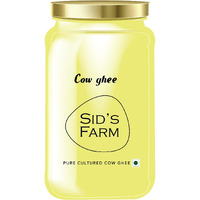 SIDS FARM - WE CARE, Lab Certified Cultured Cow Ghee, Antibiotic-free Milk, | Danedar ghee | Adulterants Free | Trans fat Free | Preservative Free | 28 Rm value| Fresh Ghee, 350 Grams