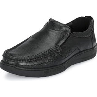 Blue Leather Mens 3943 Black Formal Shoes_7 UK (3943-1)