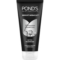 PONDs Pure Detox, Facewash, 200G, For Fresh, Glowing Skin, With Activated Charcoal, Daily Exfoliating & Brightening Cleanser, Pollution Clear Face Wash