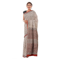 Handicraft-Palace Womens Chanderi Cotton Saree (CBS-5_Beige)