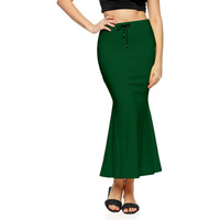 Chetmika Women Saree Shapewear Petticoat (Green, L)