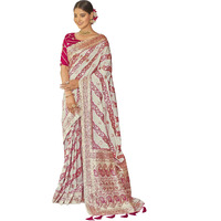 MANOHARI Most Trendy Banarasi Silk Woven Pattern Jacquard Work Saree for Women_MN1725