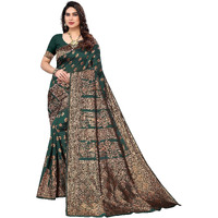 SHIVANAA Womens Woven Dharmavaram Jacquard Treadional Saree With Blouse ||Saree Women Women