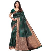 SHIVANAA Womens Jacquard Exclusive Saree With Blouse Piece||Saree For Women