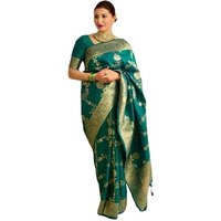 GRECIILOOKS Womens COTTON SILK Saree (GL-S2379_GREEN)