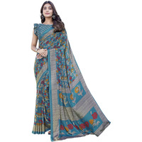 Yashika Elegant Chiffon Saree Set with Blouse - Embrace Trendy Style! Perfectly crafted for modern women (AZ-YS-P1-NEELA RAMA)