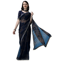 SUTRAM Printed Trendy Saree for Women With Blouse Piece_ST1762